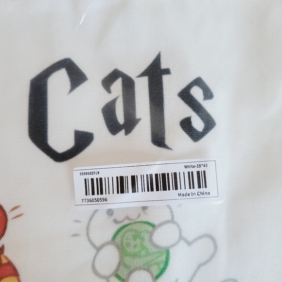 Harry Potter Theme Cat Canvas Tote - Picture 4 of 6